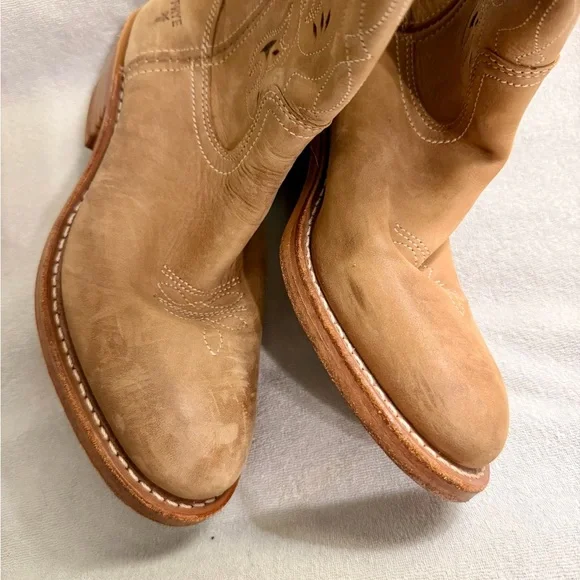 Vintage Frye Campus Western Boots Leather Rare size 9 1/2 9.5 - Picture 5 of 6